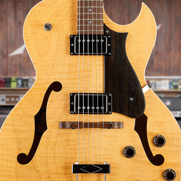 A close up of the Heritage Standard Guitar.